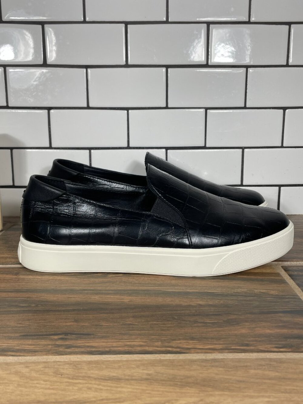 Cole Haan Grandpro Spectator 2.0 Shoes Womens Size 8 Black Croc Embossed Sneaker - Picture 3 of 12